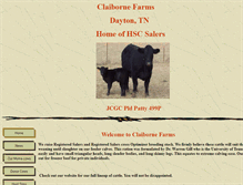 Tablet Screenshot of claibornefarms.net